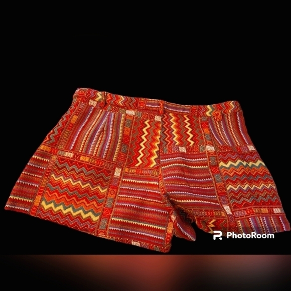 NWT Cider Women's Retro Boho 3X Short Short ,zips belt loops new - Picture 14 of 16